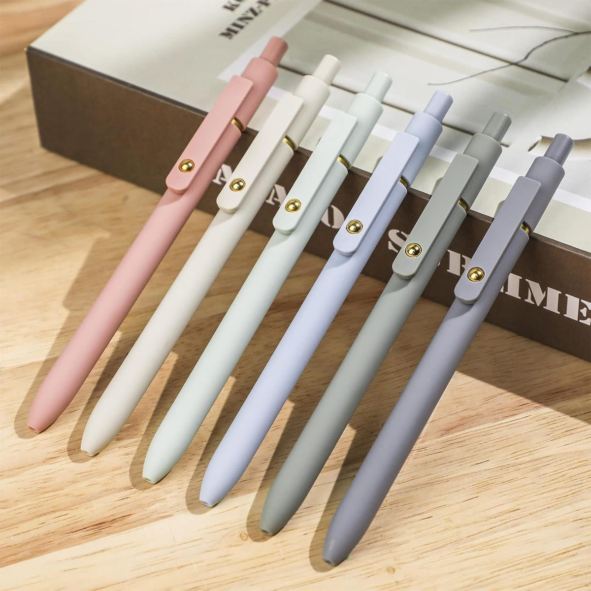 Ddaowanx Gel Pens,6 Pcs 0.5mm Retractable Quick Dry Black Ink Pens Father Jim Norris notebooks