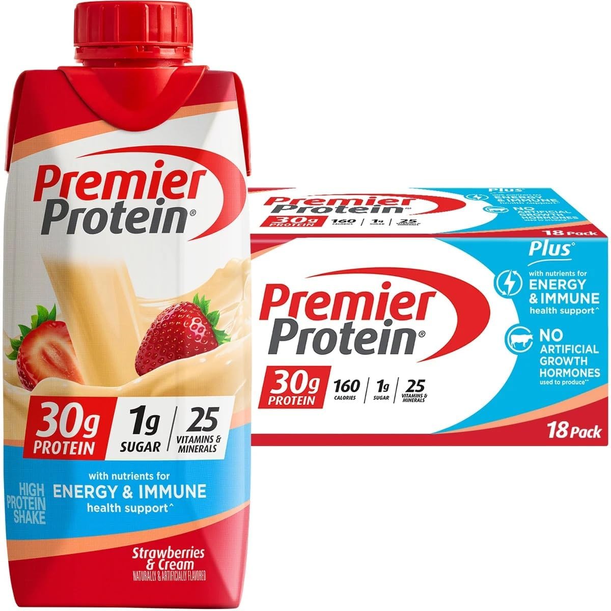 Premier Protein 30g High Protein Shake, Chocolate, 12 Pack