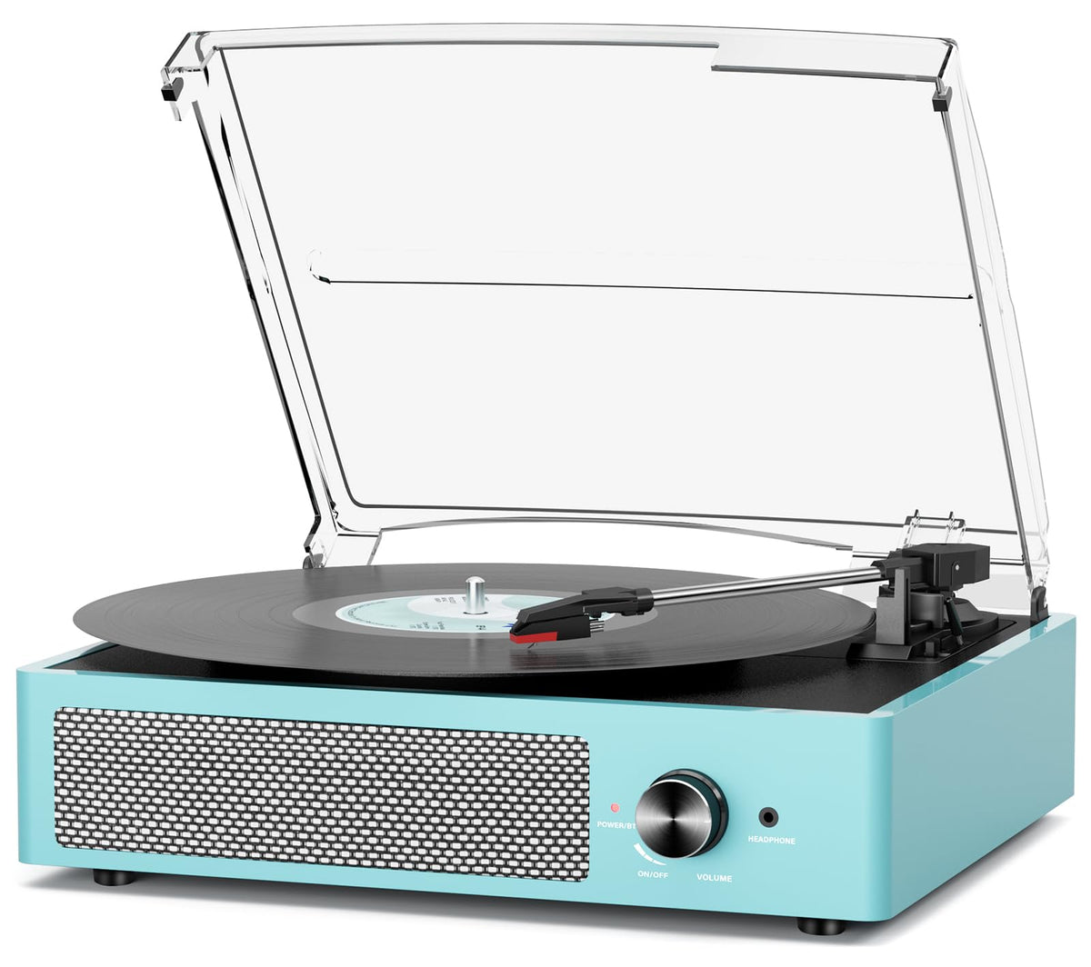 Vinyl Record Player Turntable with Built-in Bluetooth Receiver & 2 Stereo Speakers, 3 Speed 3 Size Portable Retro Record Player for Entertainment and Home Decoration Father Jim Norris notebooks