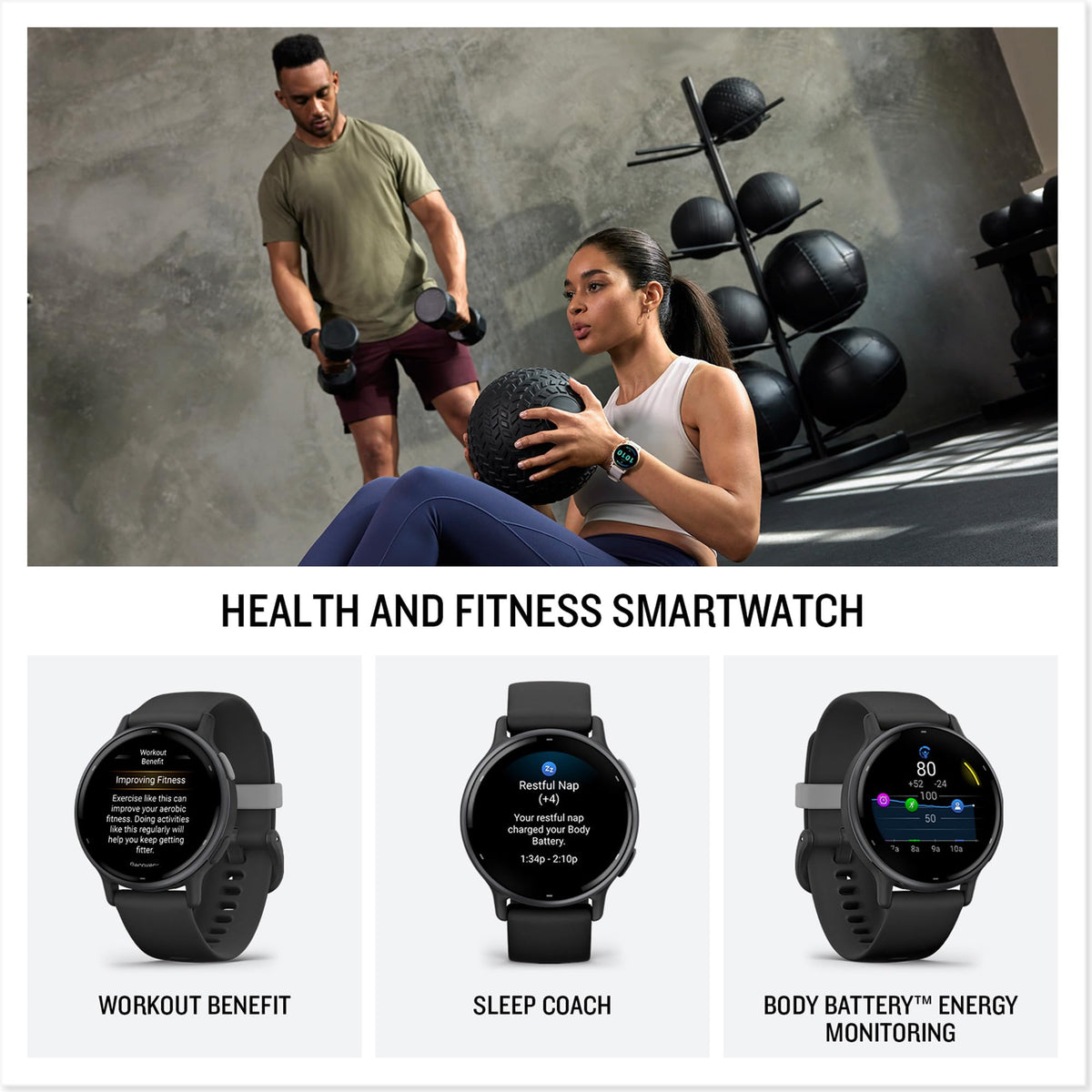 Garmin vívoactive® 5, Health & Fitness GPS Smartwatch, 42mm, Ivory Father Jim Norris notebooks