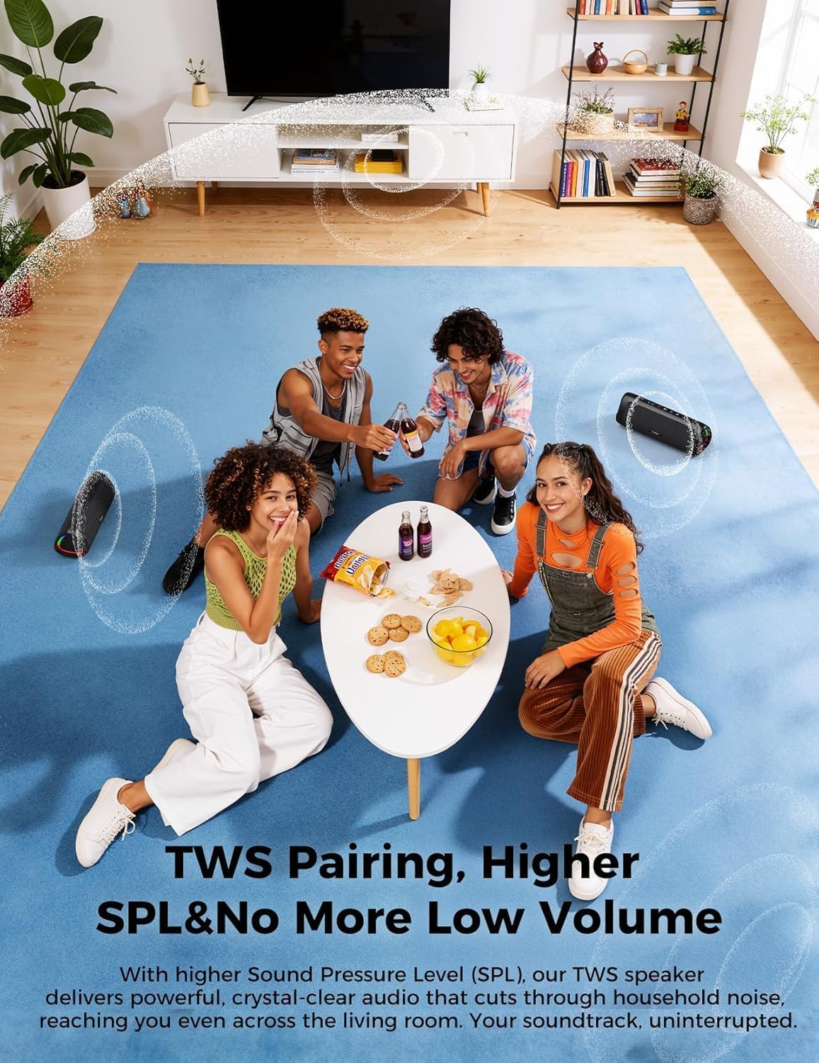 Bluetooth Speaker, 20W HD Sound, Portable Wireless, IPX5 Waterproof, Up to 24H Playtime, TWS Pairing, for Home/Party/Outdoor/Camping/Beach Essentials, Electronic Gadgets, Birthday Gift (Black) Father Jim Norris notebooks
