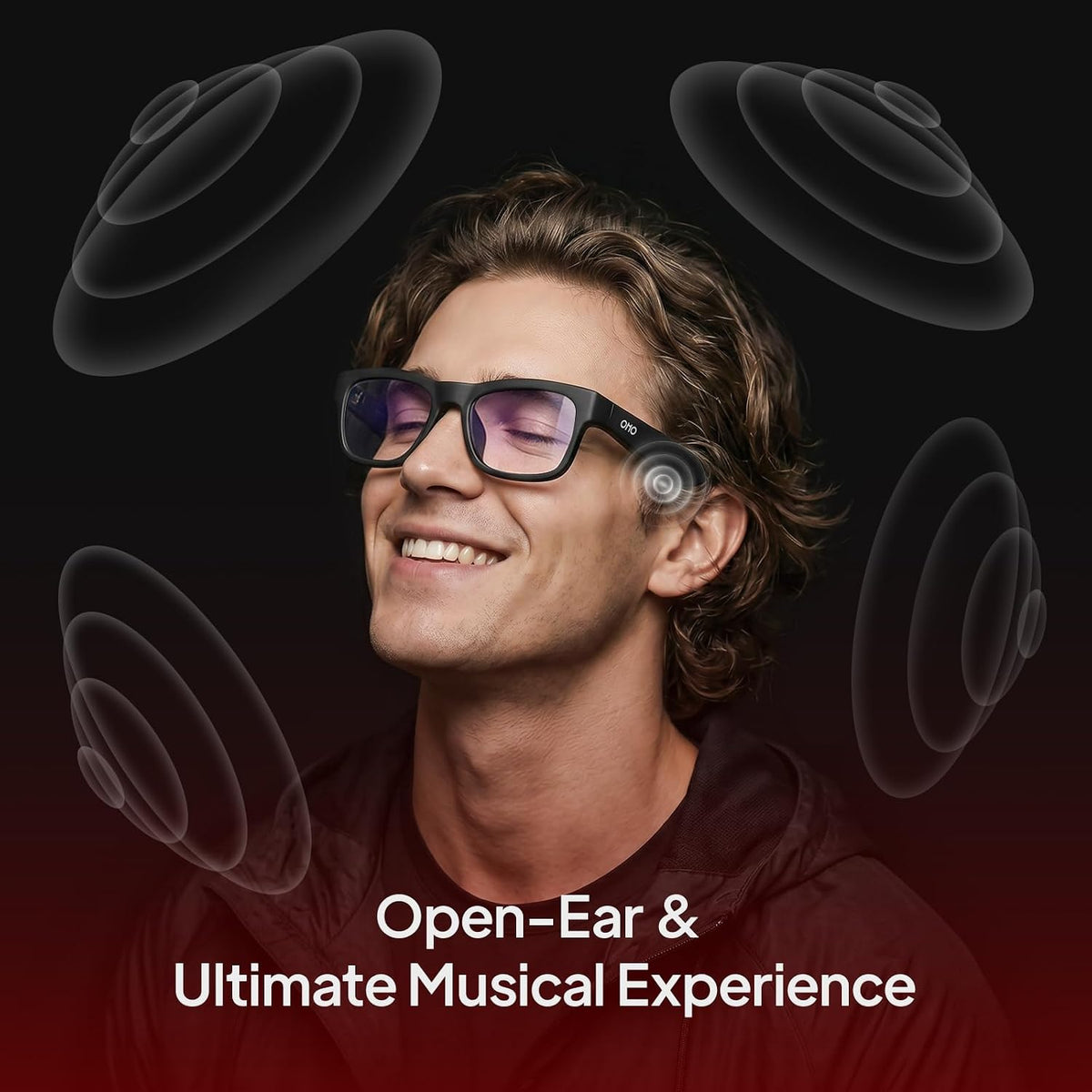 OhO Open Ear Smart Glasses, UV400 Z87.1 Lightweight Audio Bluetooth Glasses Father Jim Norris notebooks