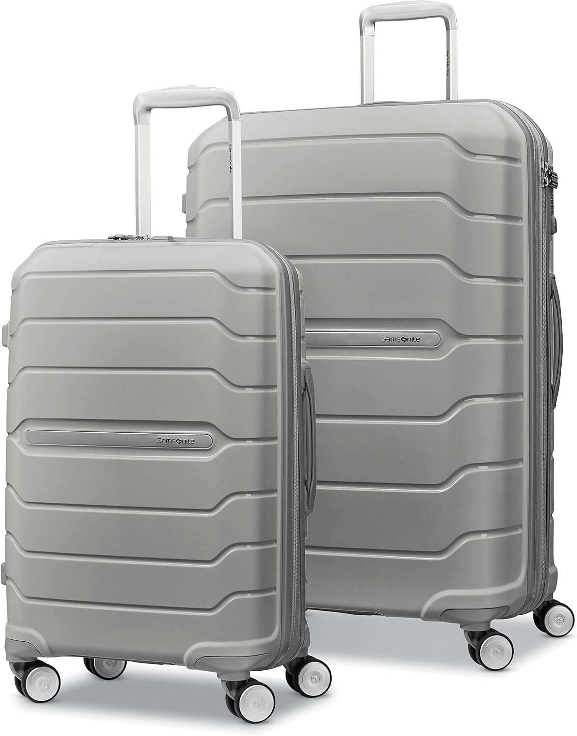 Samsonite Freeform Medium Luggage with Dual 360° Spinner Wheels - Checked Suitcase - TSA Lock, Airline-Approved - Lightweight Durable Polypropylene Expandable Hardshell - Amethyst Purple