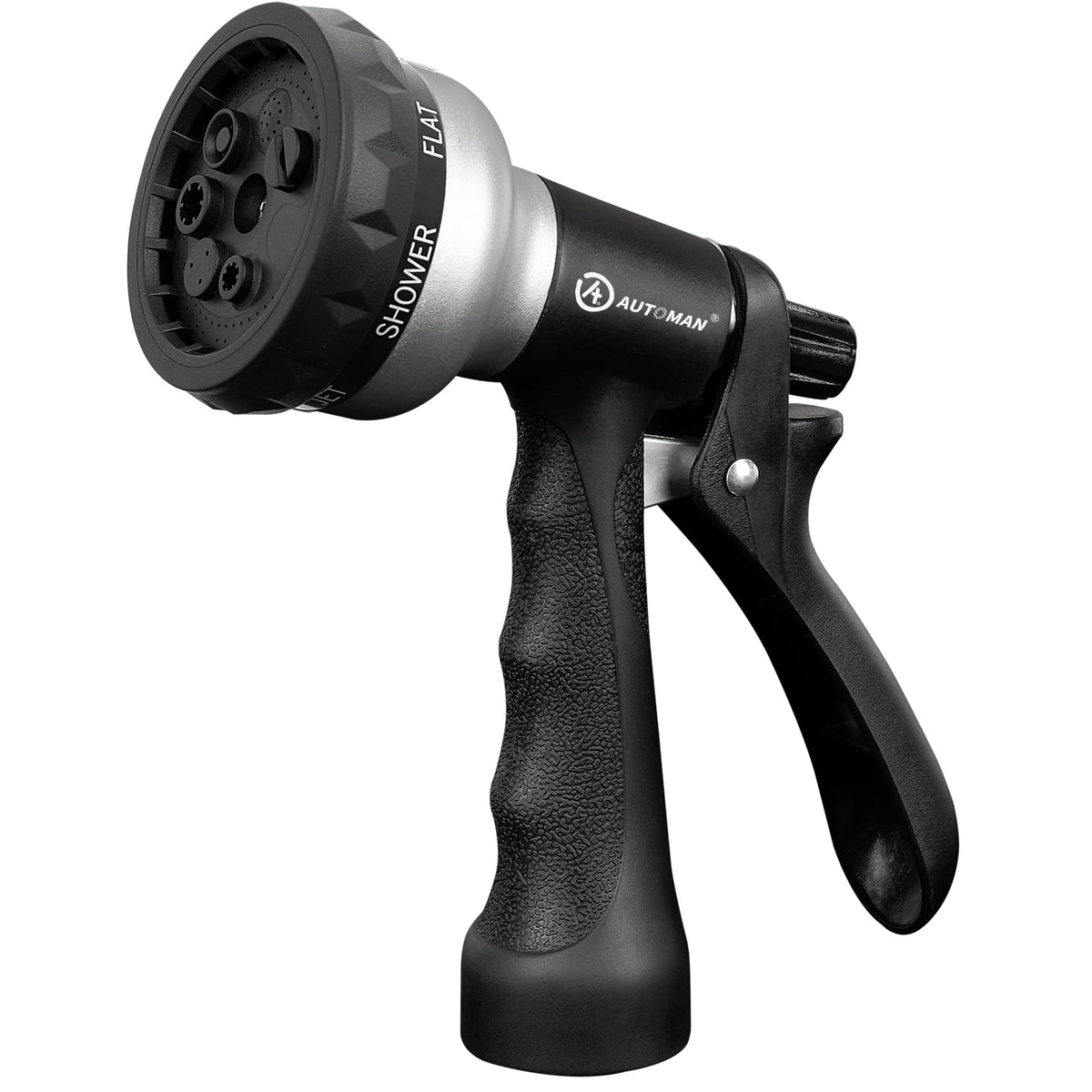 AUTOMAN Garden Hose Nozzle, Water Hose Sprayer Nozzle with 7 Adjustable Watering Patterns, Slip Resistant for Watering Plants, Lawn& Garden, Washing Cars, Cleaning, Showering Pets & Outdoor Fun. Father Jim Norris notebooks