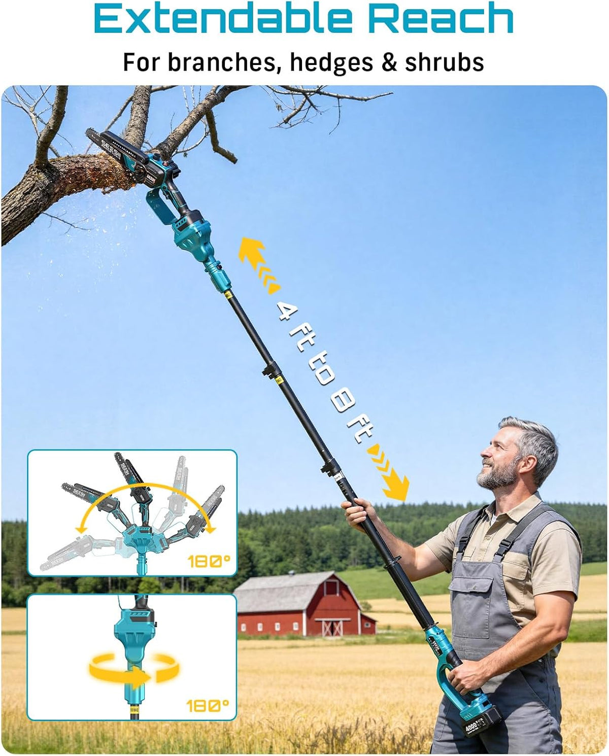 SEESII Flagship 8-Inch Cordless Mini Chainsaw, Upgraded Brushless Motor Father Jim Norris notebooks