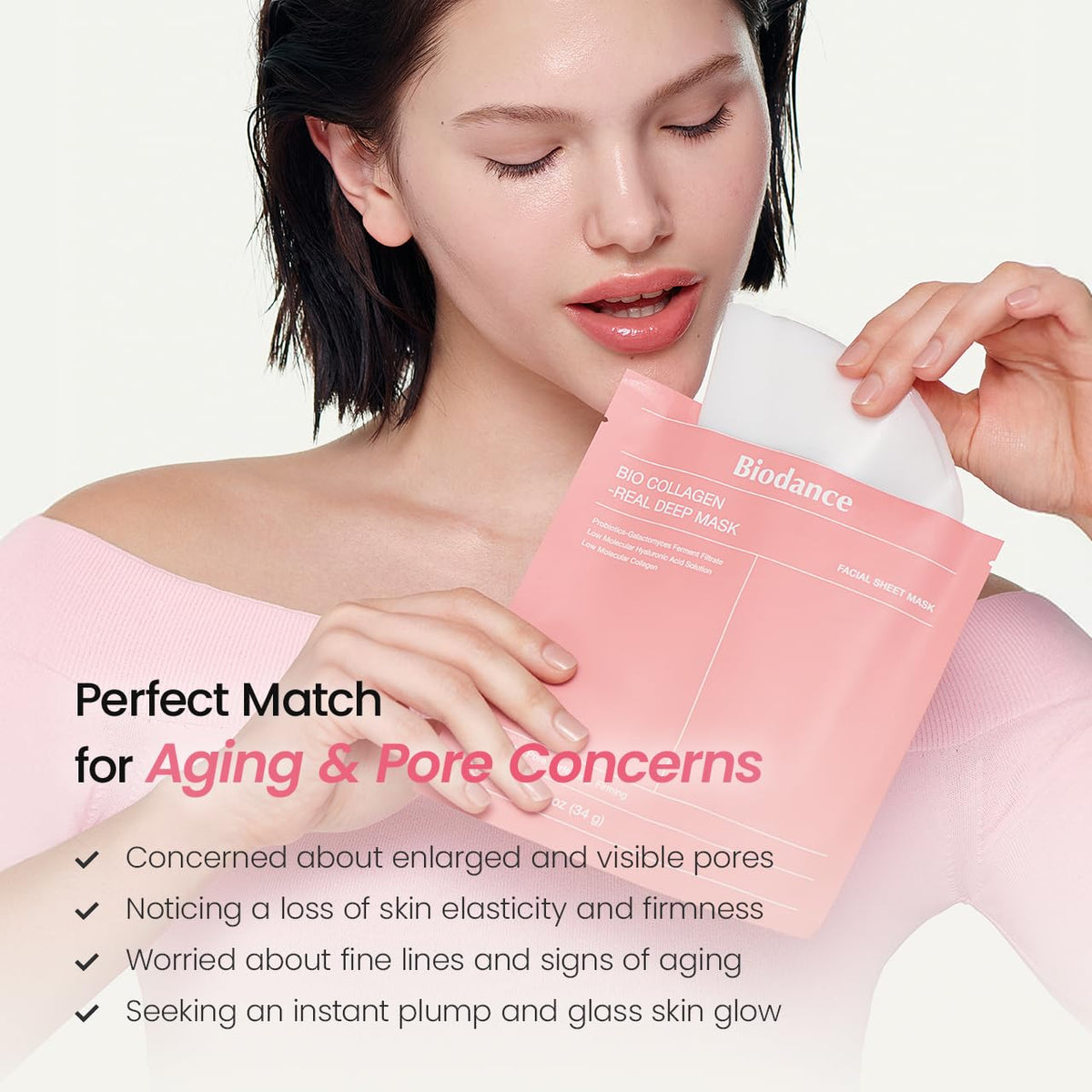 BIODANCE Bio-Collagen Real Deep Mask, Hydrating Overnight Hydrogel Face Mask, Pore Minimizing, Elasticity, Plumping, Travel Essentials & Self Care Gifts for Women, Korean Skin Care | 1.19oz(34g) x 4ea Father Jim Norris notebooks