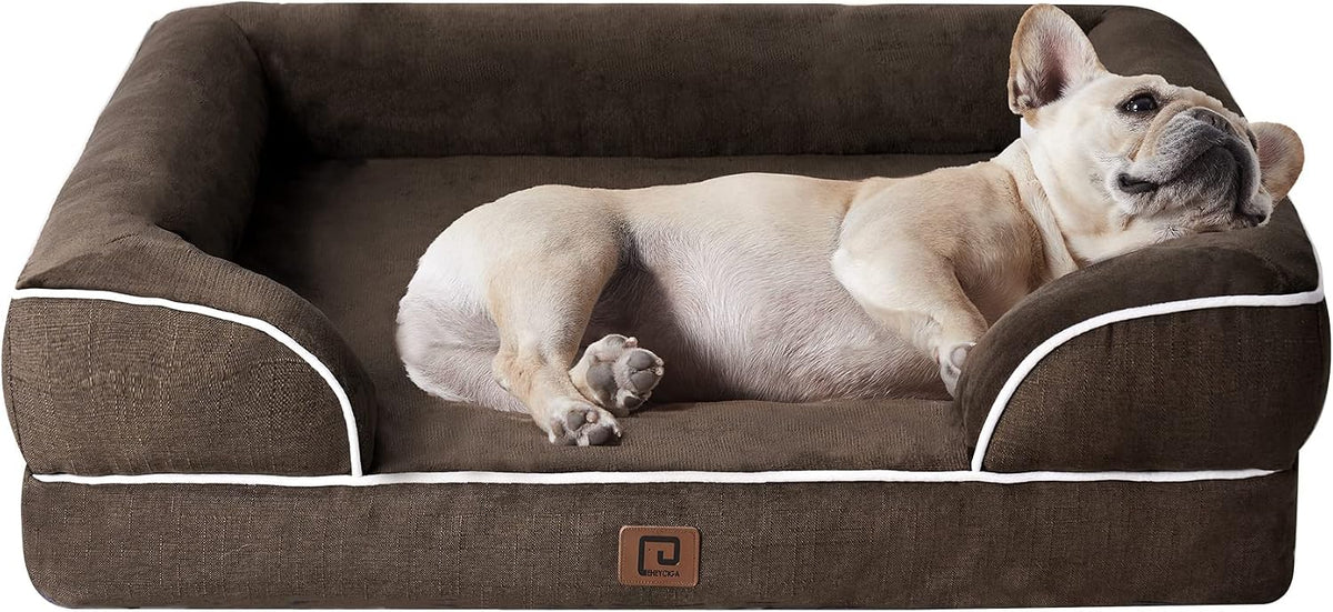EHEYCIGA Orthopedic Extra Large Dog Bed, Waterproof Washable XL Pet Bed 44"