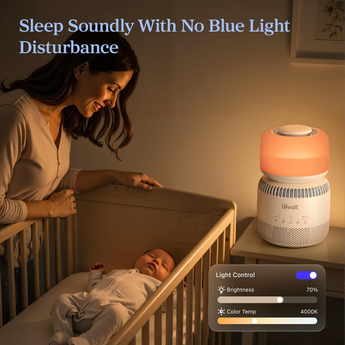 Levoit Humidifiers for Bedroom, Dishwasher Safe, Blue Light-Safe, 3.2L