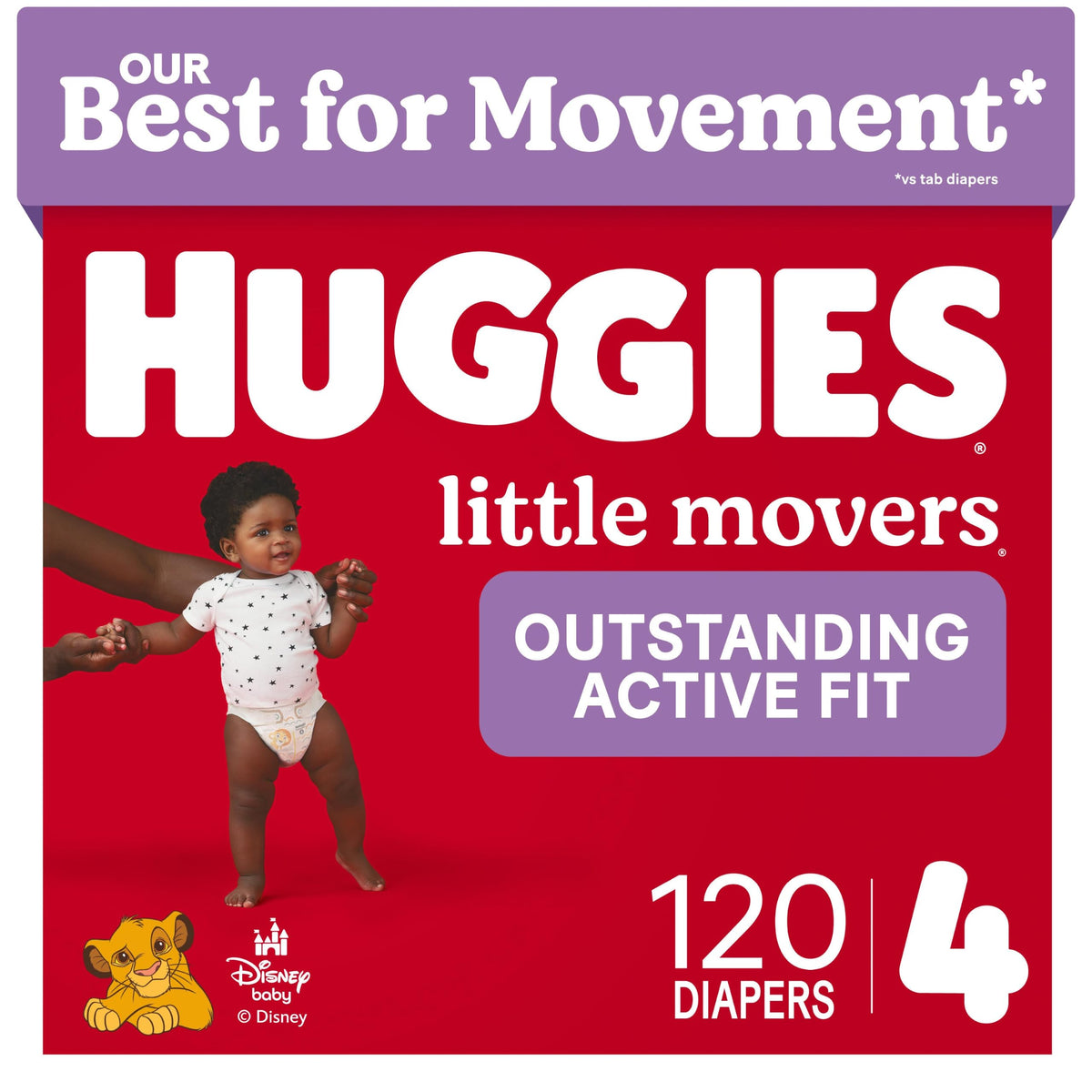 Huggies Little Movers Diapers Size 6, 108 Count (2 Packs of 54)