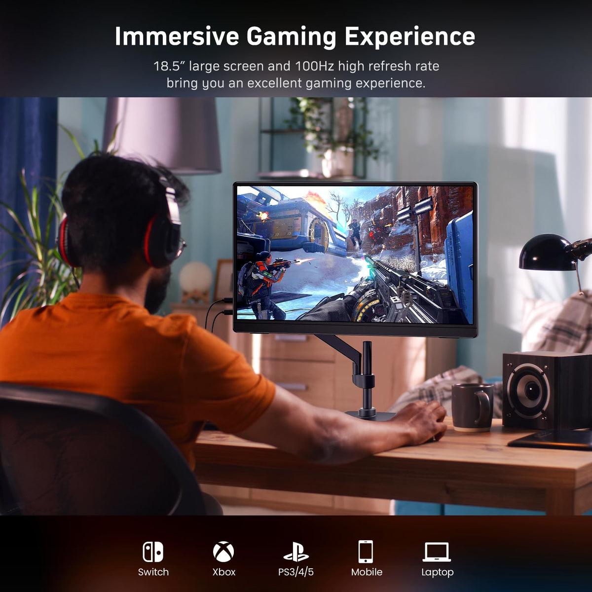 MNN 15.6" FHD 60Hz Portable Monitor USB-C HDMI IPS HDR Gaming Laptop Father Jim Norris notebooks
