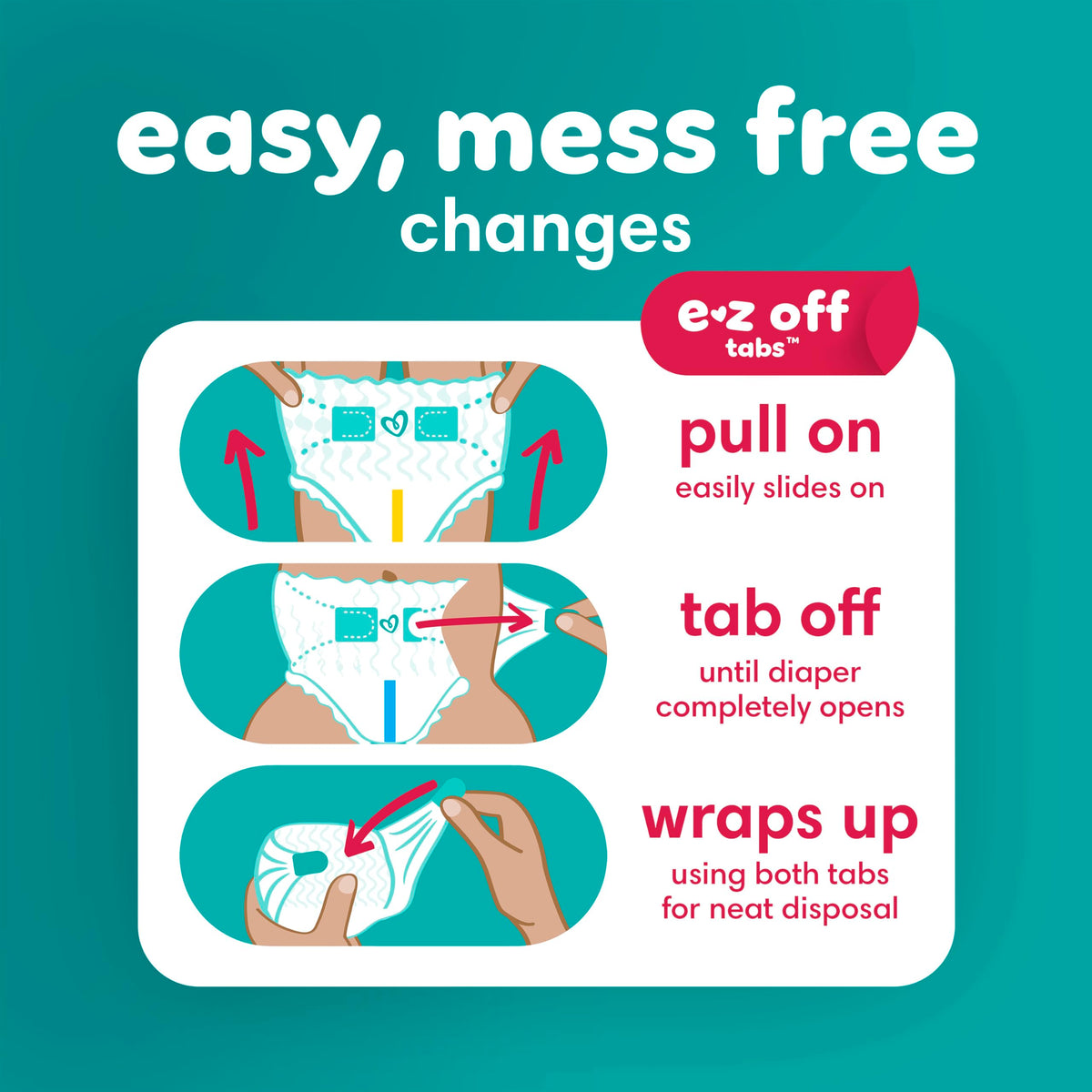 Pampers Diapers - Cruisers 360 - Size 6, 104 Count, up to 100% Leakproof Pull-On Diaper for Active Babies