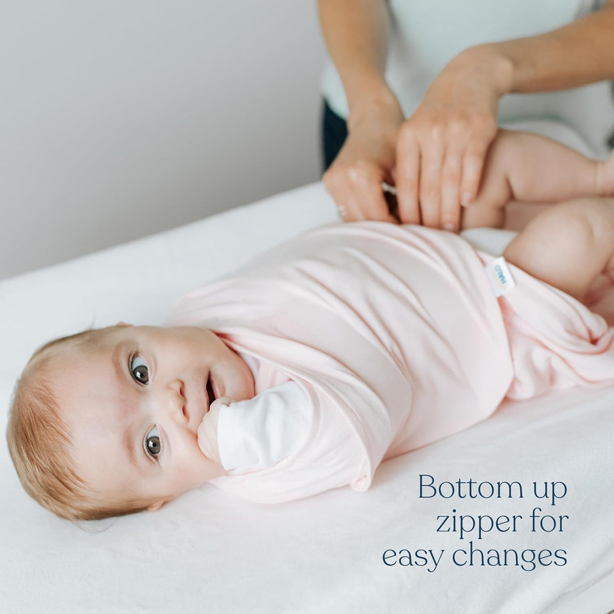 HALO SleepSack Swaddle | Cotton | 1.5 TOG | 68-75°F | 6-12 lbs |Baby Blue