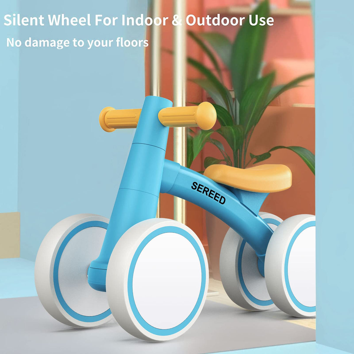 SEREED Baby Balance Bike for 1 Year Old Boy Girl, First Birthday Gift Toy