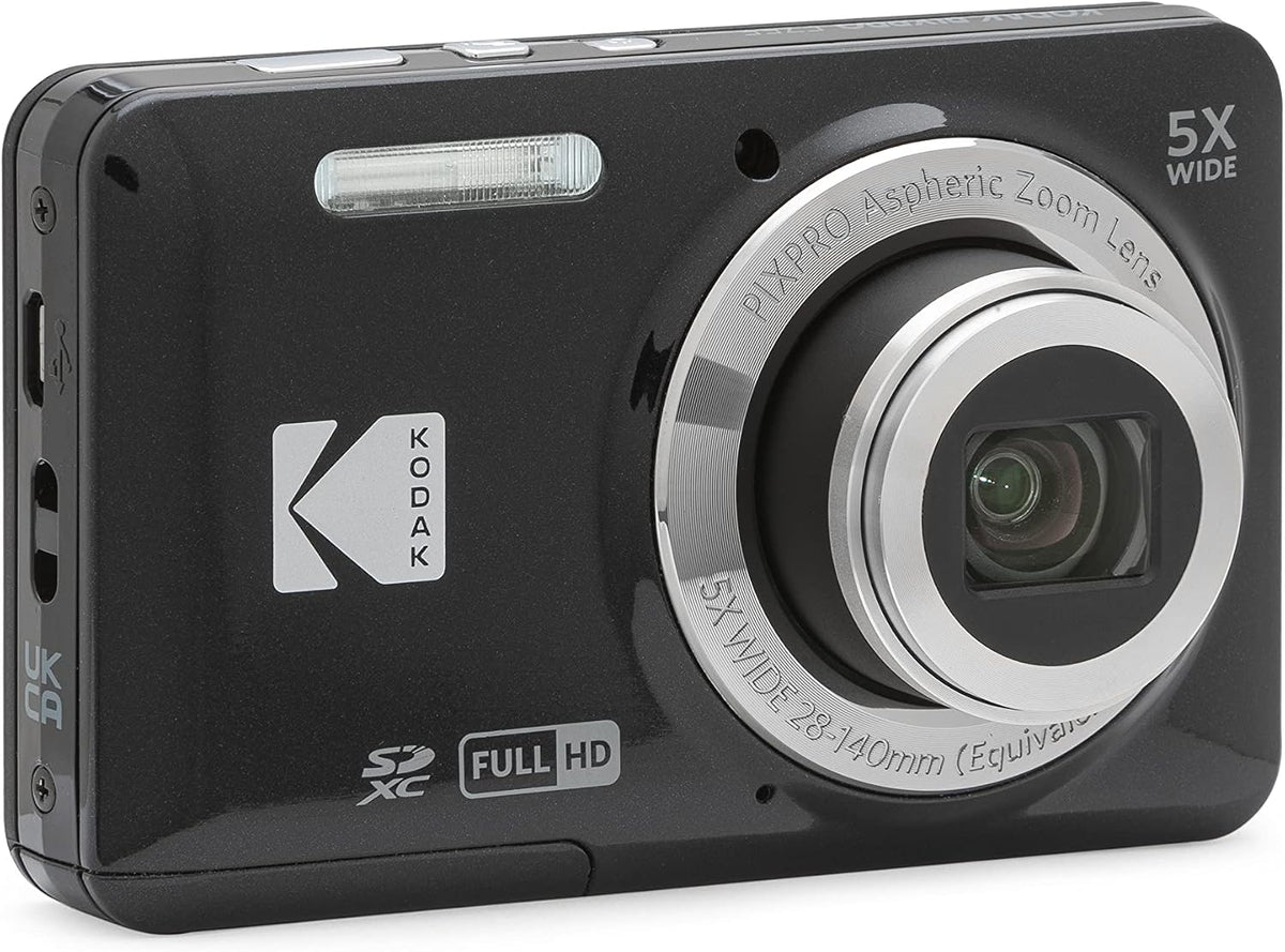 Kodak PIXPRO FZ55 16MP Compact Digital Camera, 5X Optical Zoom, Black Father Jim Norris notebooks