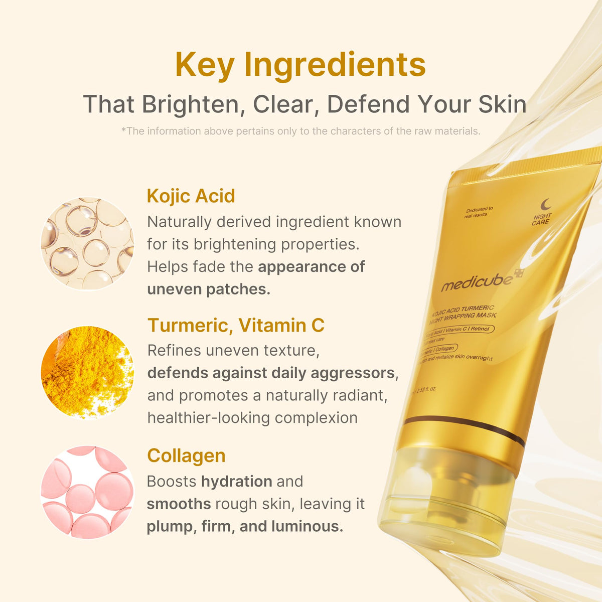 medicube Wrapping Mask Collagen Glazed Milky Glow - Daytime Peel Off Mask