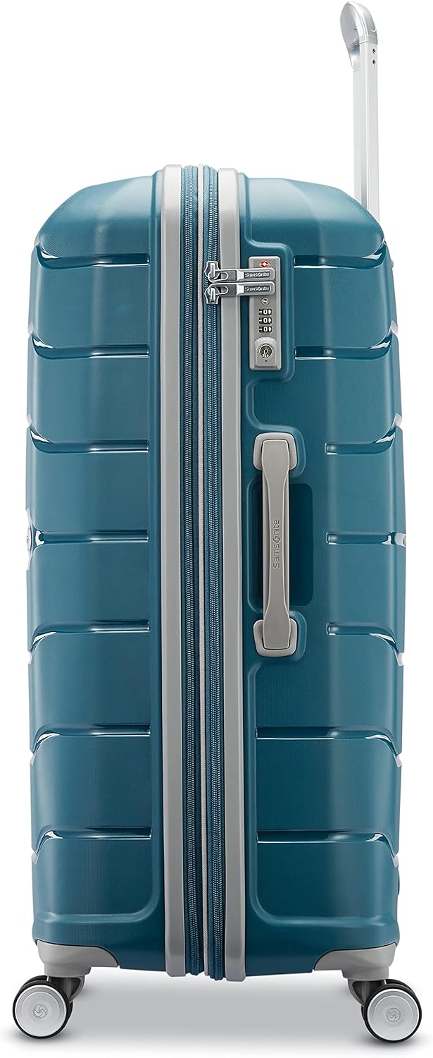 Samsonite Freeform Medium Luggage with Dual 360° Spinner Wheels - Checked Suitcase - TSA Lock, Airline-Approved - Lightweight Durable Polypropylene Expandable Hardshell - Amethyst Purple