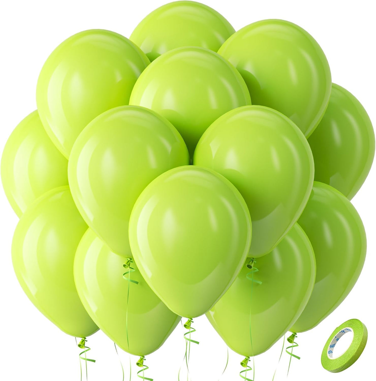 Bezente Assorted Latex Rainbow Balloons 100 Pack 12 inch