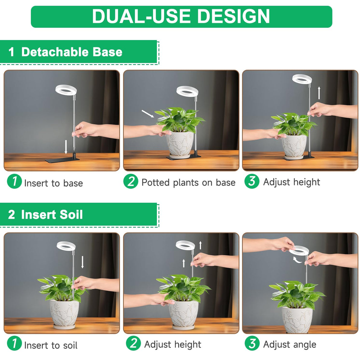Aokrean Grow Lights for Indoor Plants Growing, Full Spectrum with Base Father Jim Norris notebooks