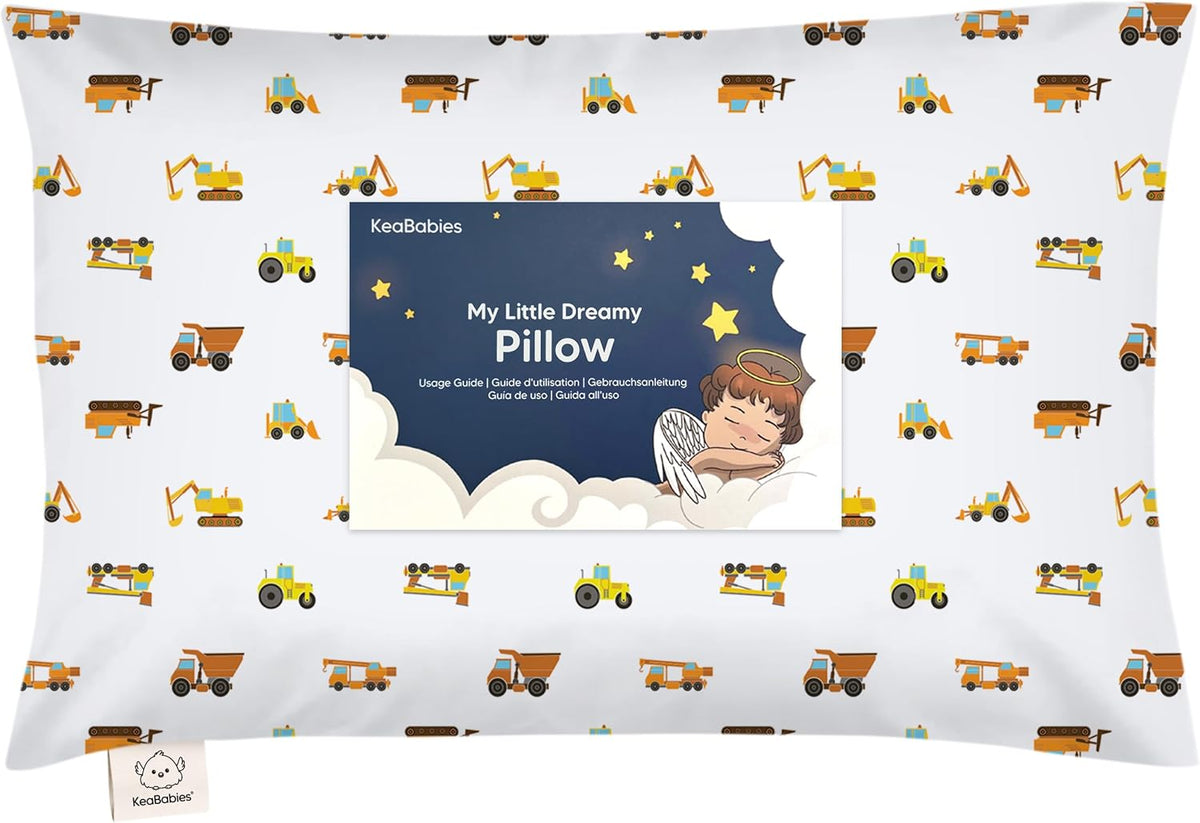 Toddler Pillow with Pillowcase, 13x18 My Little Dreamy Pillow (ABC Land)