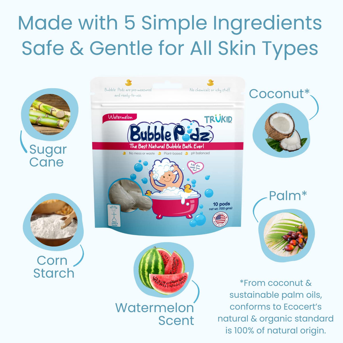 TruKid Bubble Podz Bubble Bath for Kids,