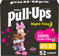 Pull-Ups Girls' Night-Time Potty Training Pants, Size 4T-5T, 52 Count