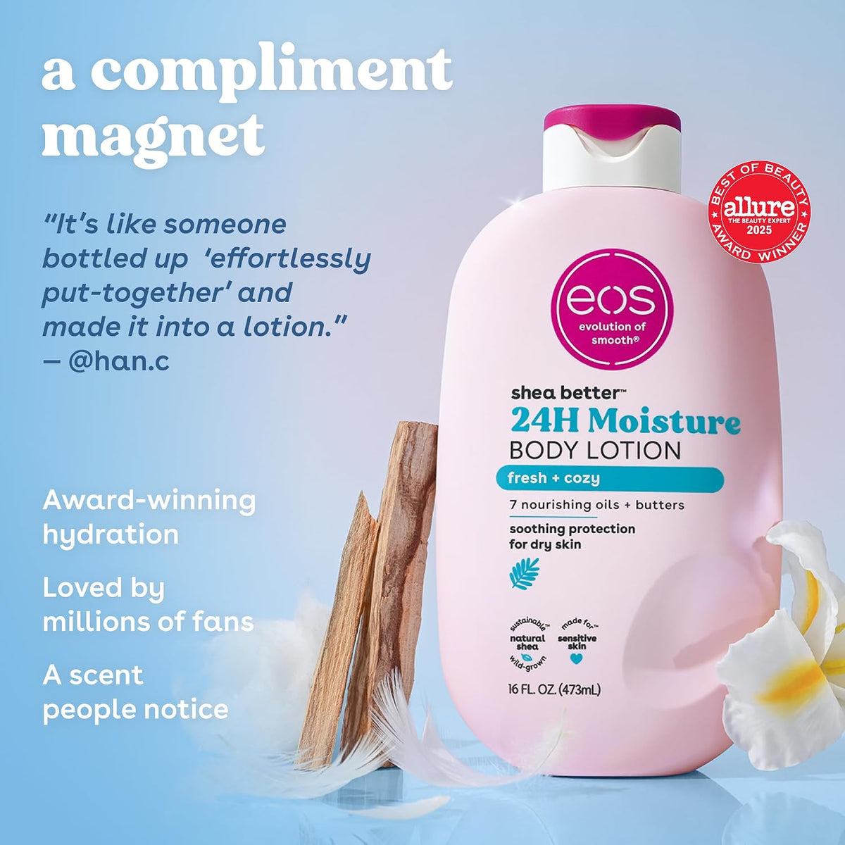 eos Shea Better Body Lotion- Vanilla Cashmere, 24-Hour Moisture, 16 fl oz Father Jim Norris notebooks