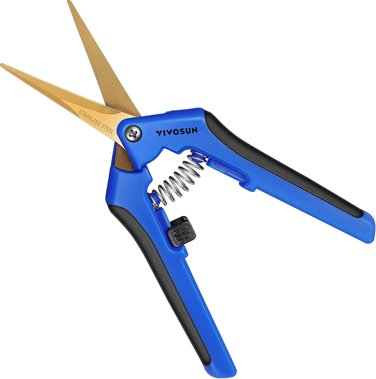 VIVOSUN 6.5 Inch Gardening Scissors Hand Pruner Pruning Shear with Straight Stainless Steel Blades Orange 1-Pack Father Jim Norris notebooks