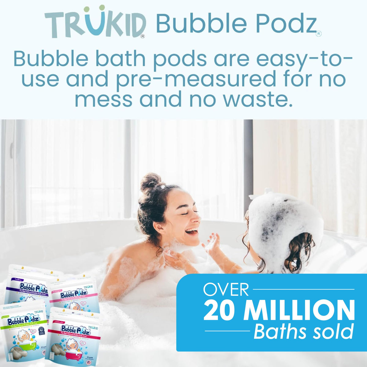 TruKid Bubble Podz Bubble Bath for Kids,