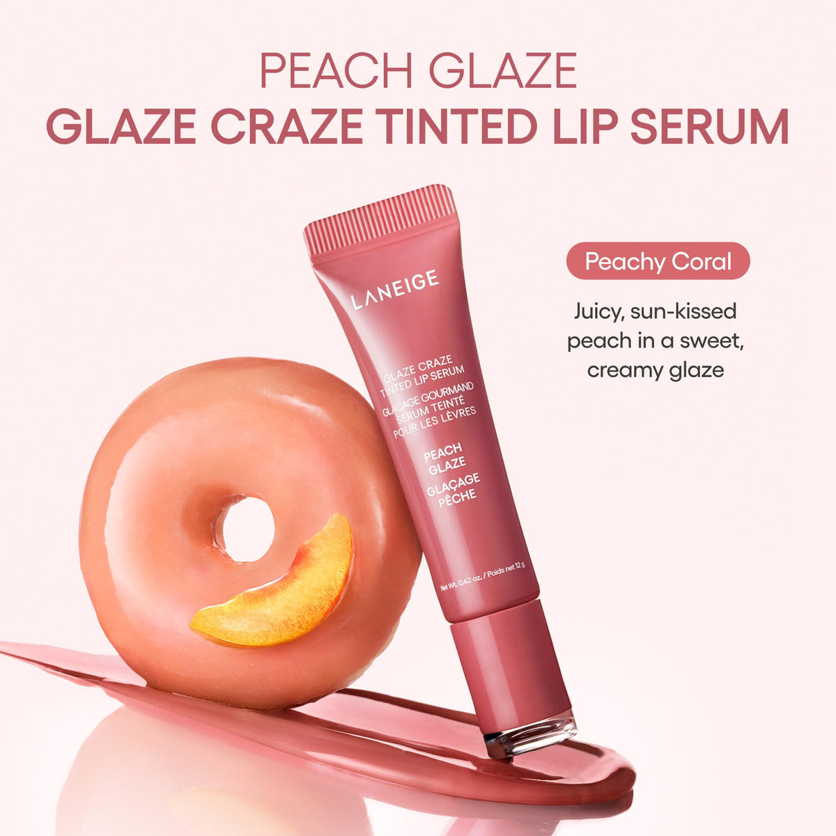 LANEIGE Glaze Craze Tinted Lip Serum with Plumping Polypeptides Father Jim Norris notebooks