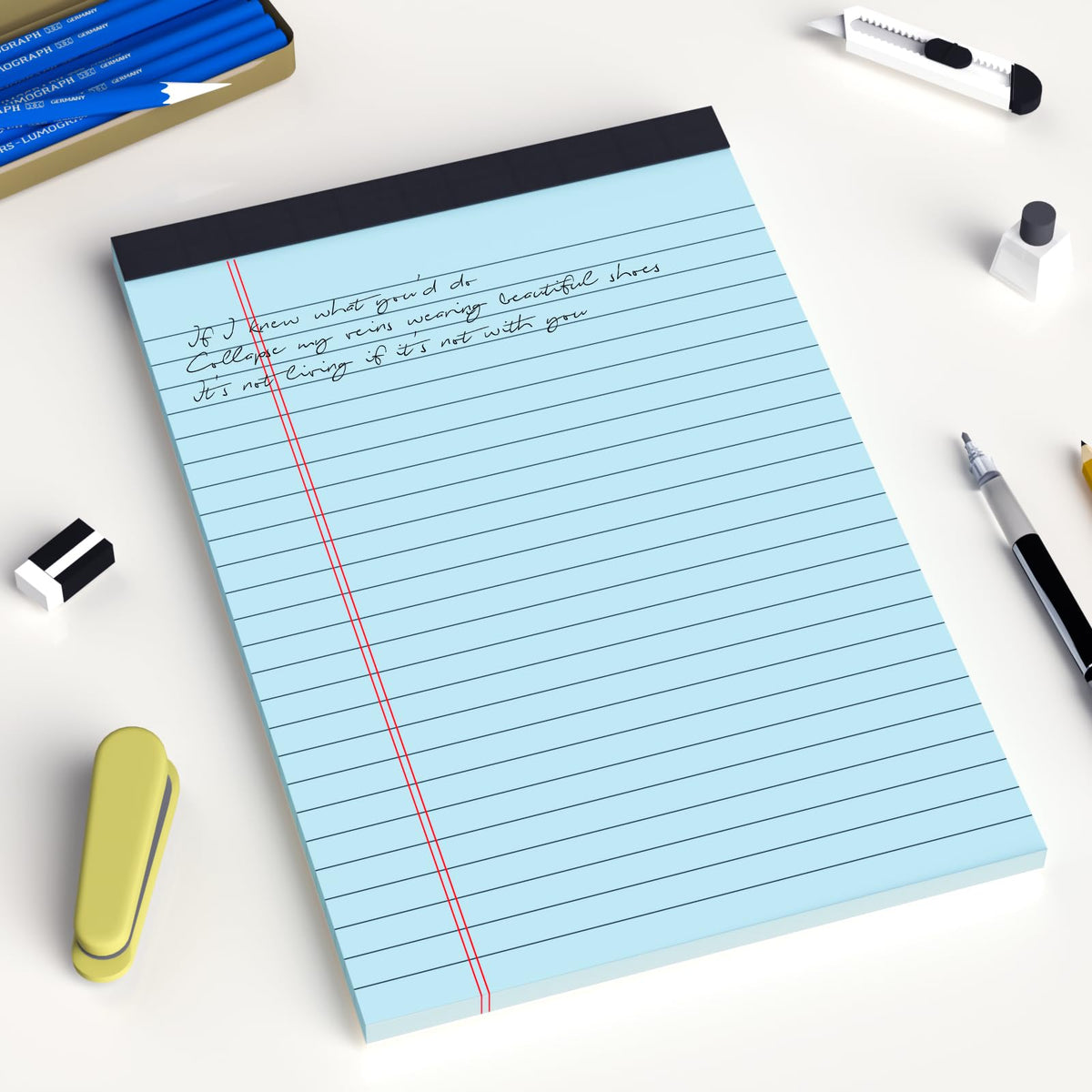 AILZFEI 6pcs Small Note Pad 5x8 College Ruled Legal Pads Paper Notepads 6 Pack Study Back Writing Pads 5 x 8 Legal Pads Perforated Narrow Ruled Pads of Paper White Father Jim Norris notebooks