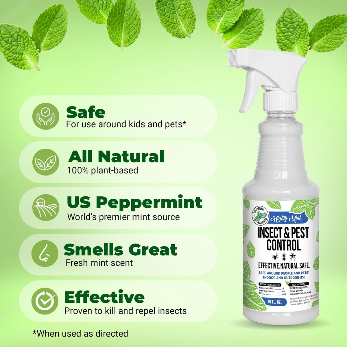 Mighty Mint Peppermint Oil Insect Repellent Spray, 16 oz Father Jim Norris notebooks