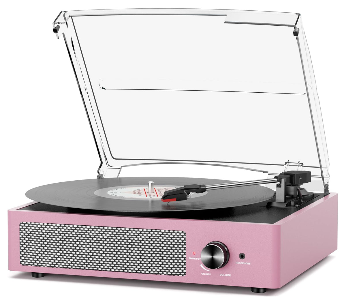 Vinyl Record Player Turntable with Built-in Bluetooth Receiver & 2 Stereo Speakers, 3 Speed 3 Size Portable Retro Record Player for Entertainment and Home Decoration Father Jim Norris notebooks