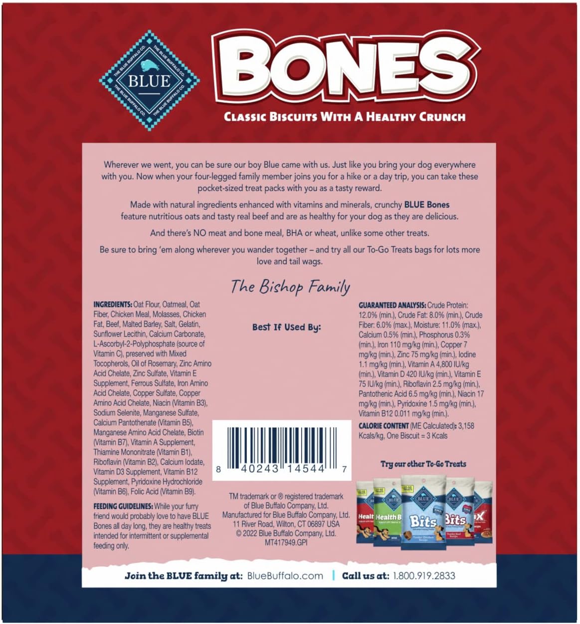 Blue Buffalo Health Bars Pumpkin & Cinnamon Dog Biscuits, 16 oz Father Jim Norris notebooks