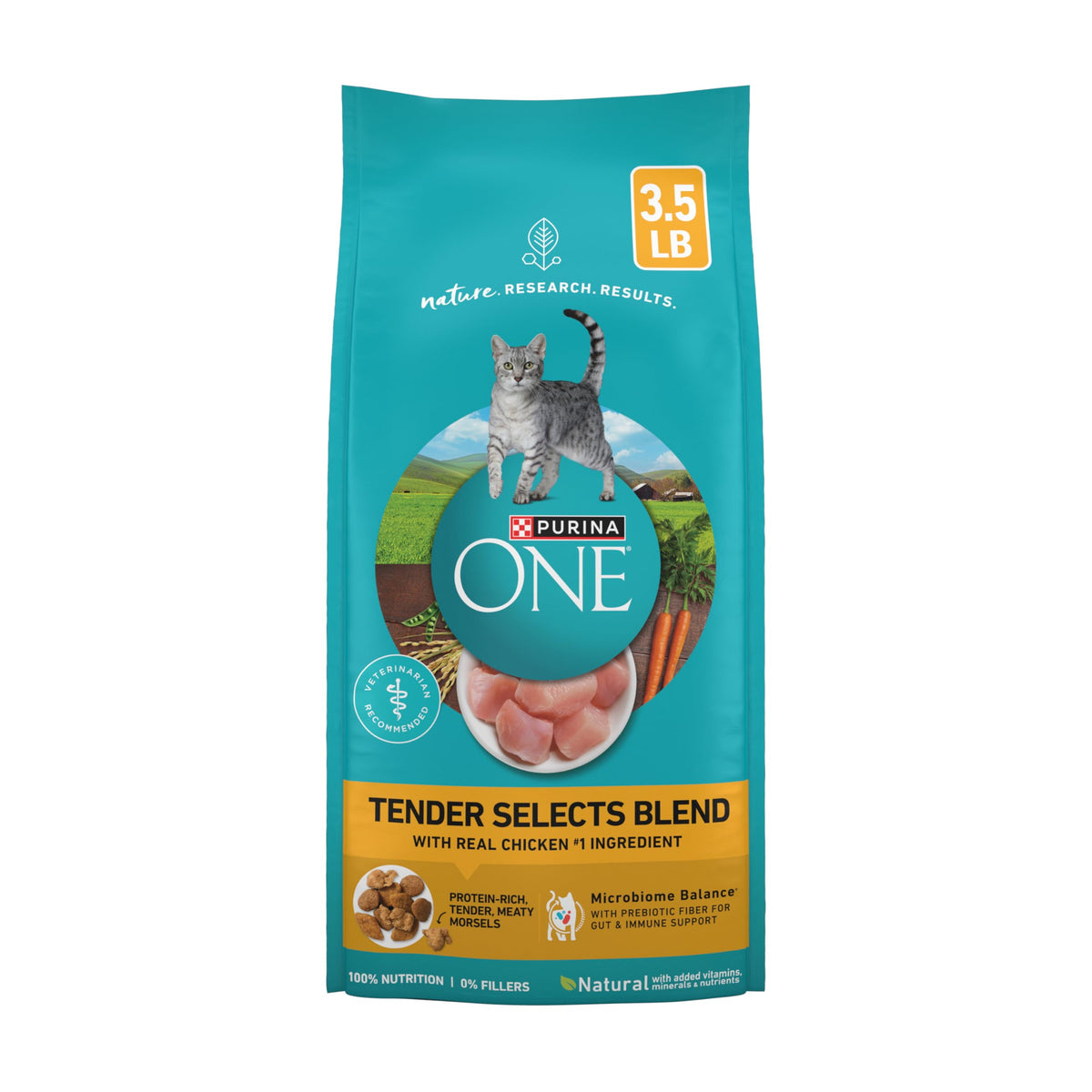 Purina ONE Tender Selects Dry Cat Food, Salmon, 7 lb Bag