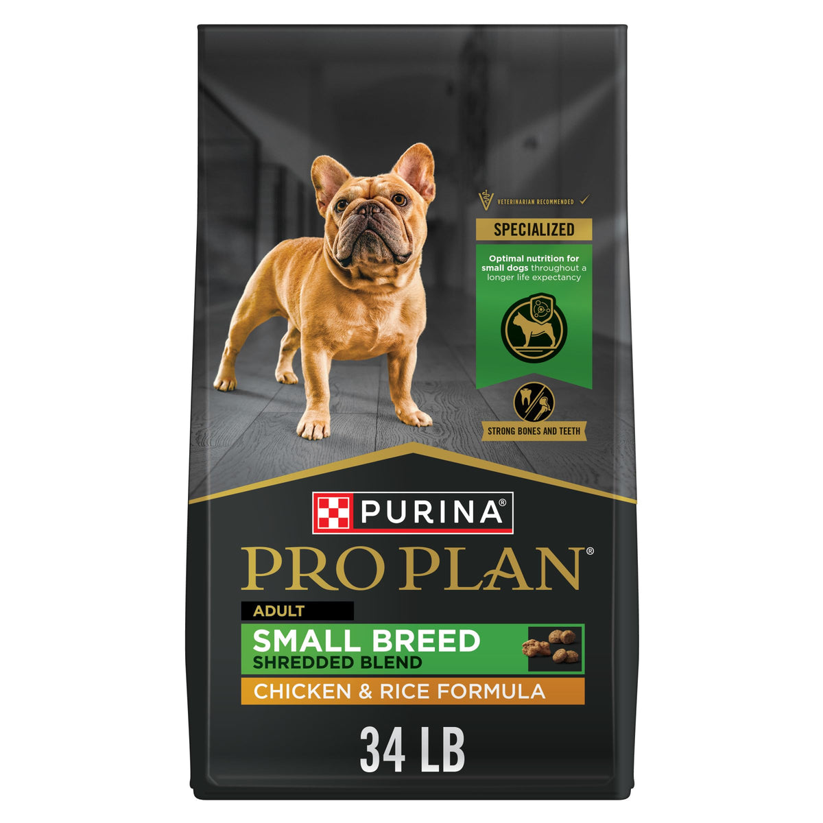 Purina Pro Plan Small Breed Dry Dog Food, Shredded Blend, 6 lb Bag