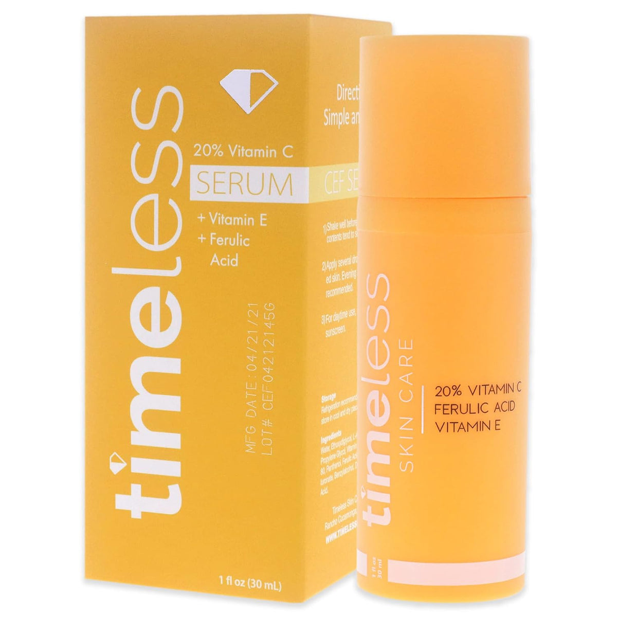 Timeless 20% Vitamin C + E Ferulic Acid Serum, Antioxidant, 28 Pouches Father Jim Norris notebooks