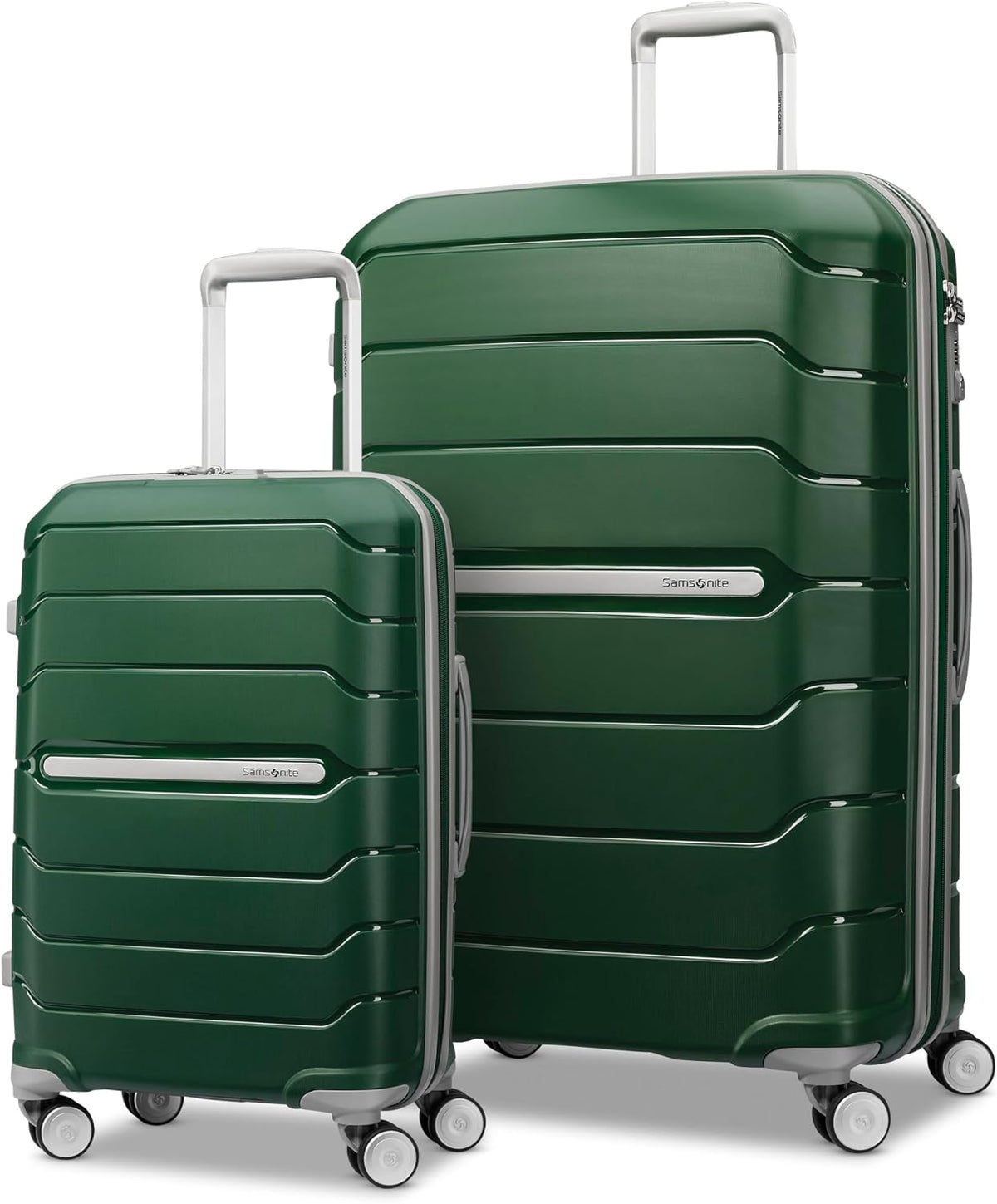 Samsonite Freeform Medium Luggage with Dual 360° Spinner Wheels - Checked Suitcase - TSA Lock, Airline-Approved - Lightweight Durable Polypropylene Expandable Hardshell - Amethyst Purple