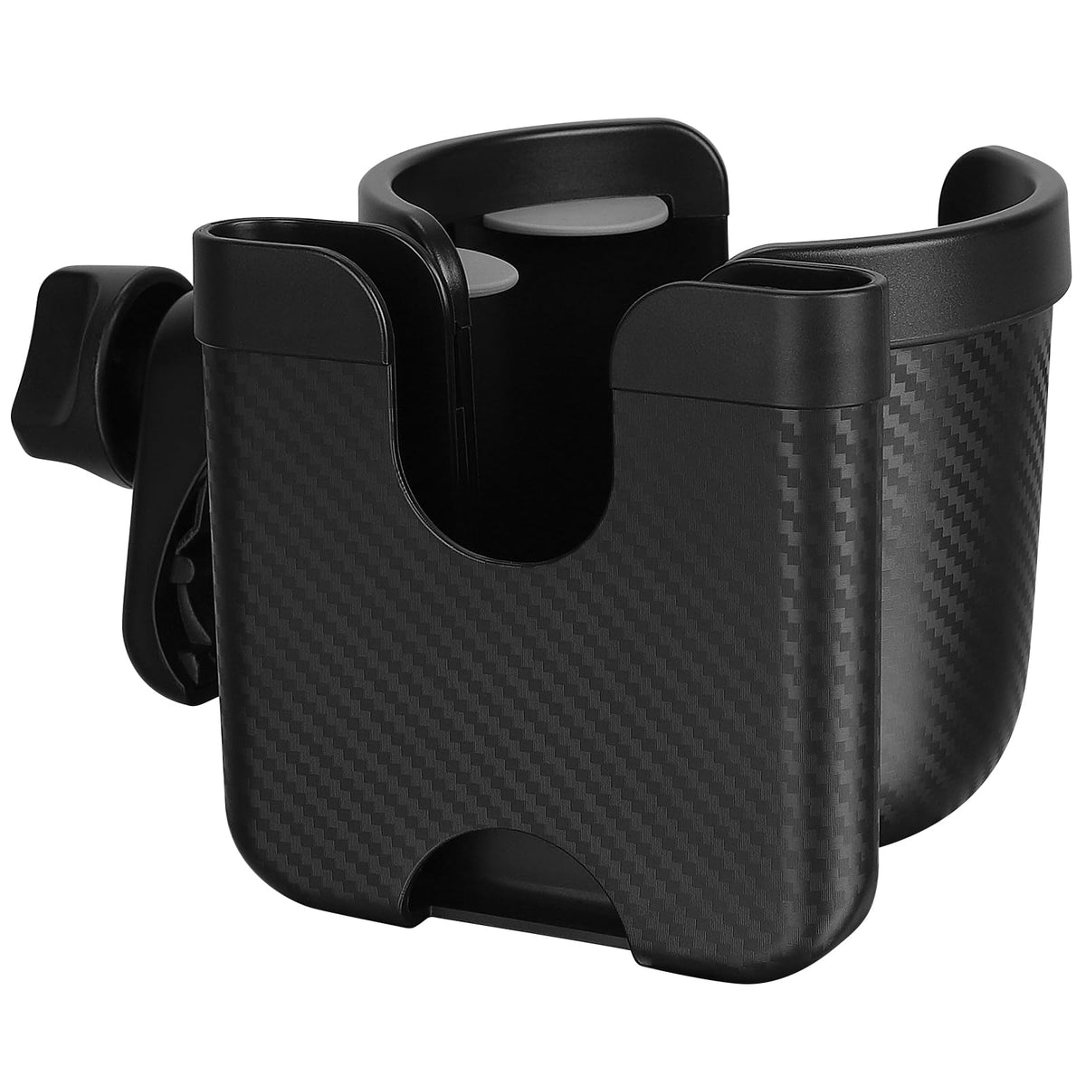 Accmor Stroller Cup Holder with Phone Holder, Bike Cup Holder, Walker Scooter Wheelchair Cup Holder Attachment, Universal Cup Holder for Uppababy Graco Strollers