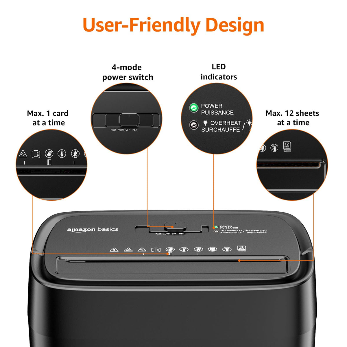 Amazon Basics 8-Sheet High Security Cross Cut Paper and Credit Card Shredder with P-4 Security, Auto Shut-off, Black Father Jim Norris notebooks