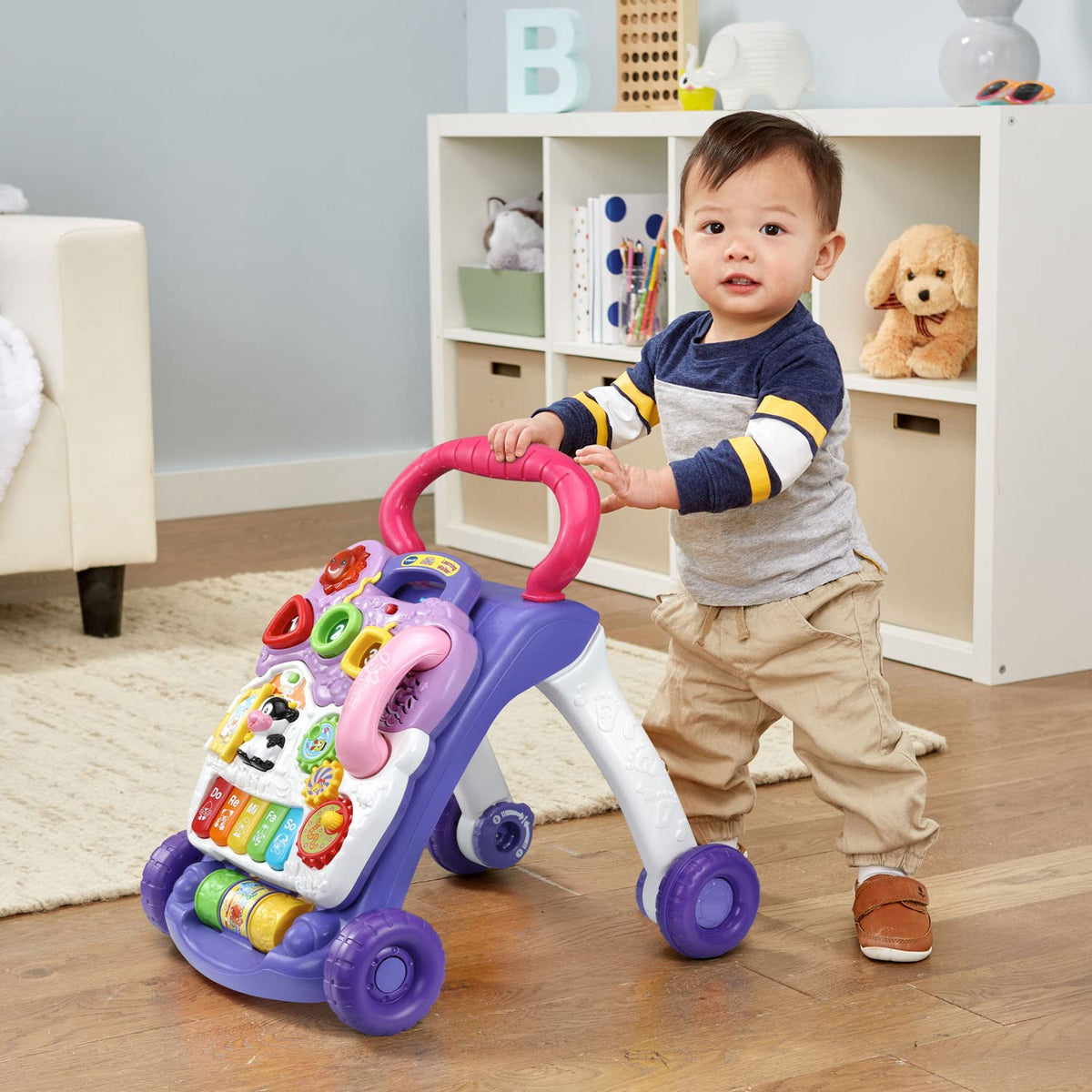 VTech Sit-to-Stand Learning Walker (Frustration Free Packaging), Blue