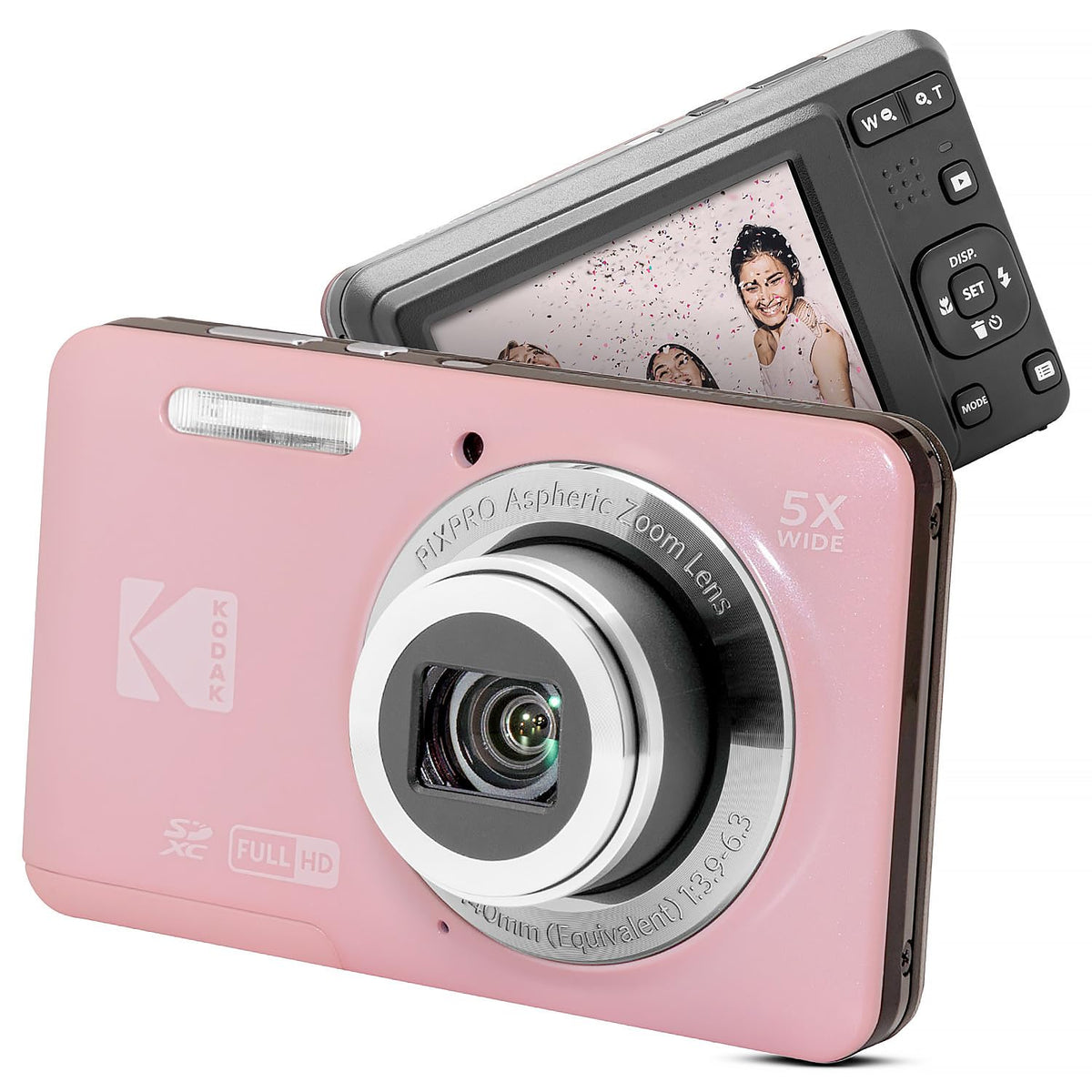 Kodak PIXPRO FZ55 16MP Compact Digital Camera, 5X Optical Zoom, Blue Father Jim Norris notebooks