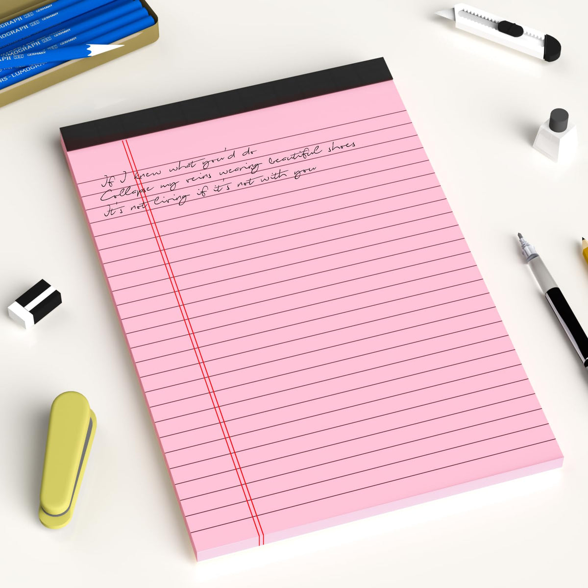AILZFEI 6pcs Small Note Pad 5x8 College Ruled Legal Pads Paper Notepads 6 Pack Study Back Writing Pads 5 x 8 Legal Pads Perforated Narrow Ruled Pads of Paper White Father Jim Norris notebooks