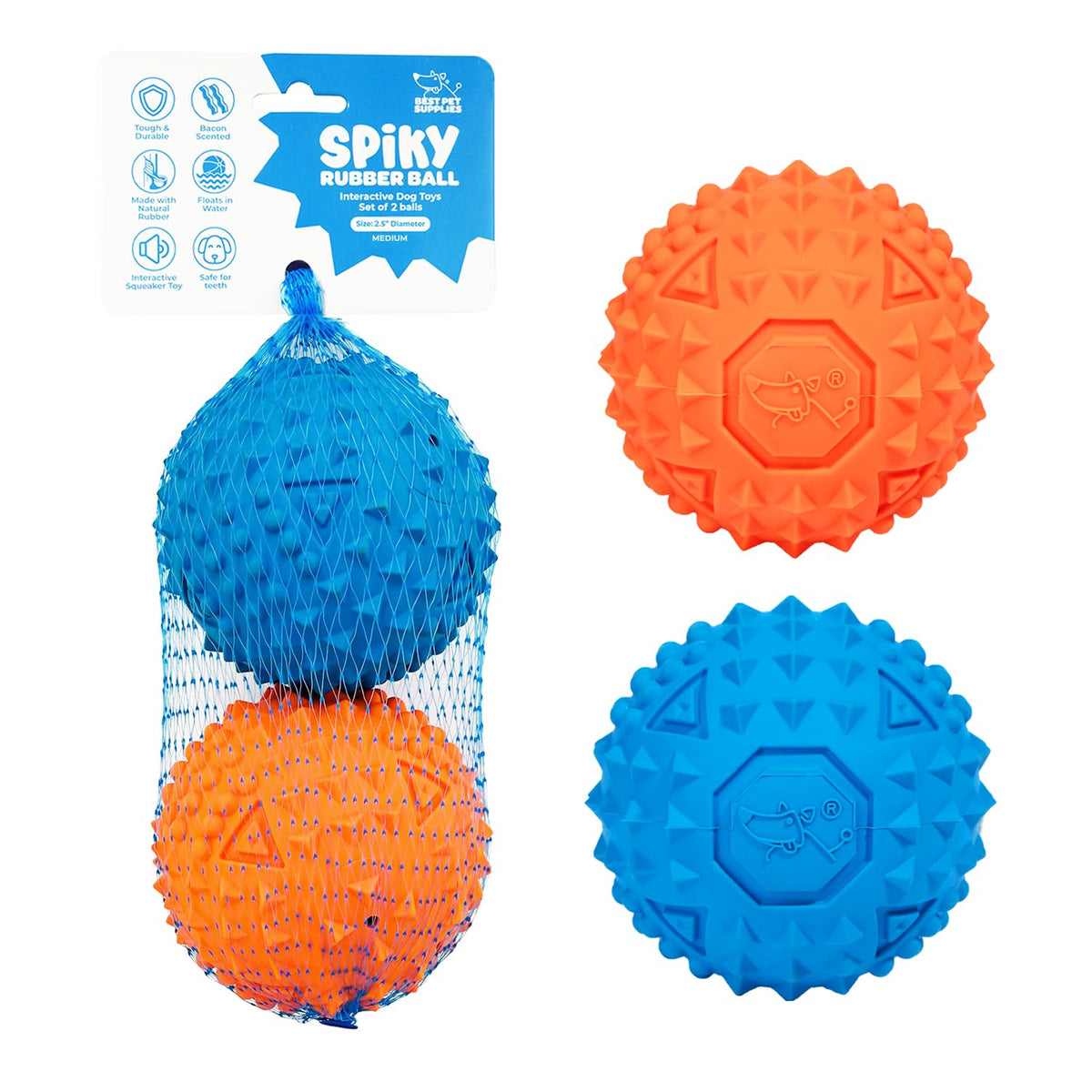 Best Pet Supplies Interactive Squeaky Dog Toy - Crinkle Duck, Blue Father Jim Norris notebooks