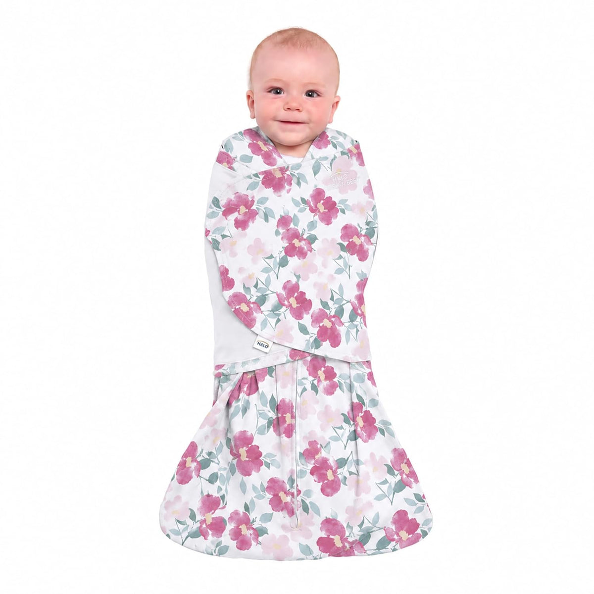 HALO SleepSack Swaddle | Cotton | 1.5 TOG | 68-75°F | 6-12 lbs |Baby Blue