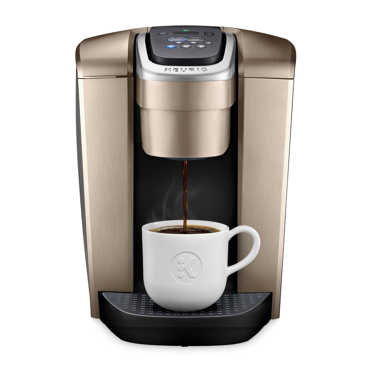 Keurig K-Elite Single Serve K-Cup Pod Coffee Maker, Brushed Slate