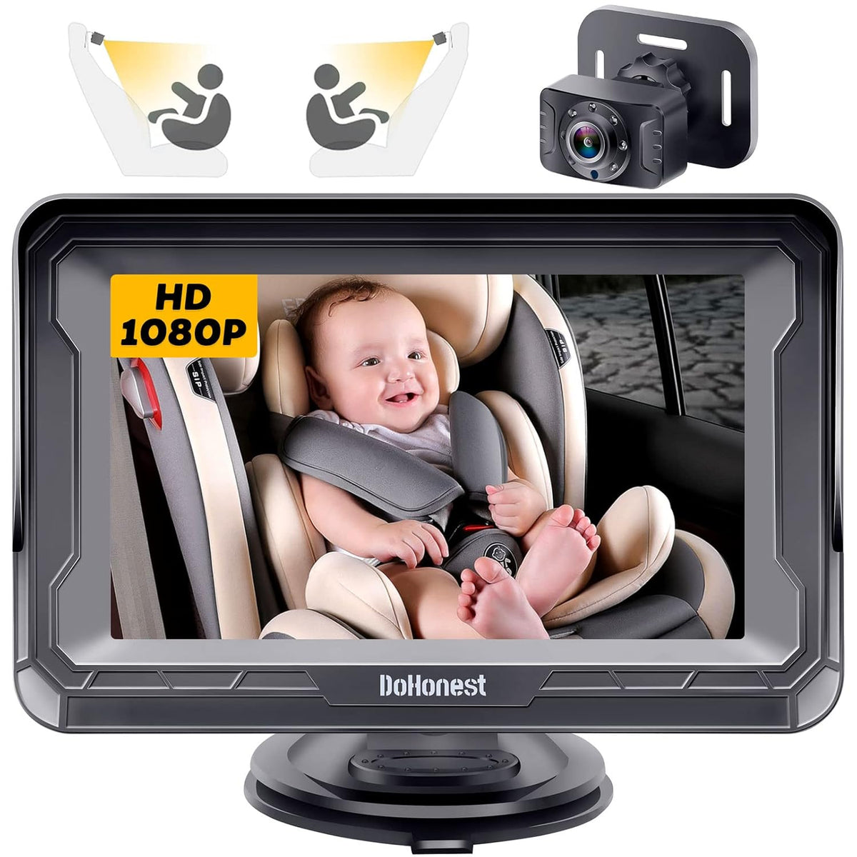 DoHonest Baby Car Camera HD 1080P: Rear Facing Car Baby Monitor Clear Image Father Jim Norris notebooks