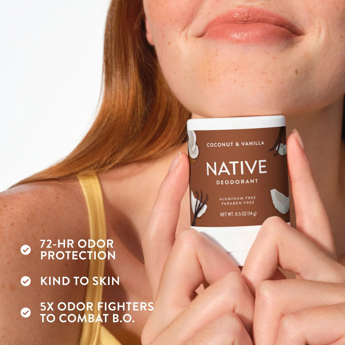 Native Aluminum-Free Deodorant for Women & Men, Coconut & Vanilla, 2.65oz