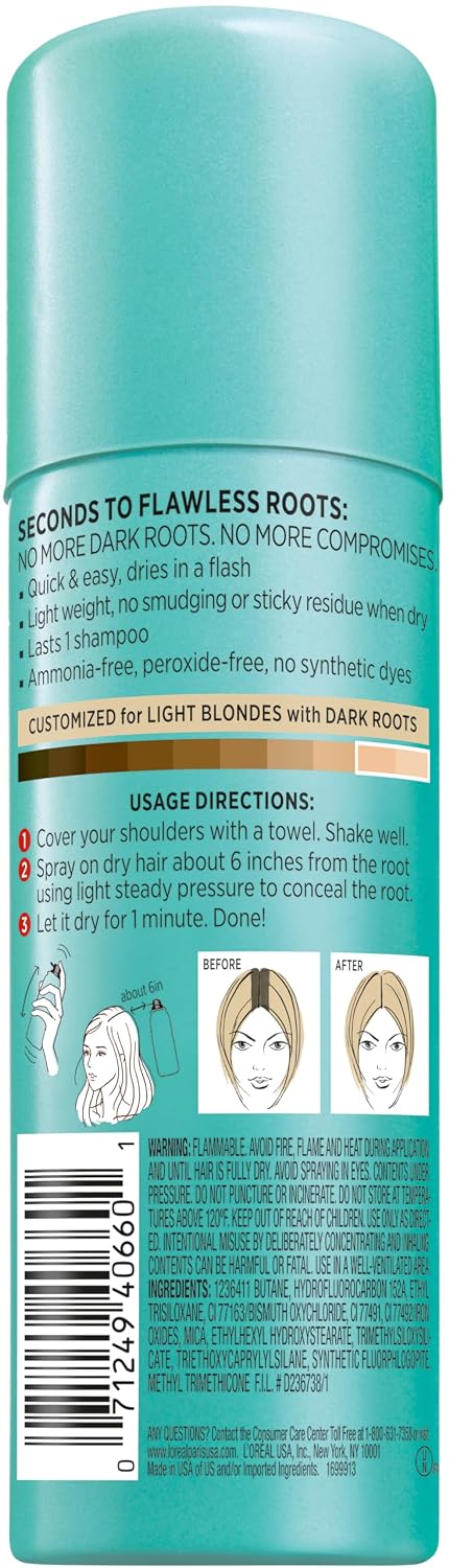L'Oreal Paris Magic Root Gray Hair Cover Up, Dark Blonde, 2 oz Father Jim Norris notebooks