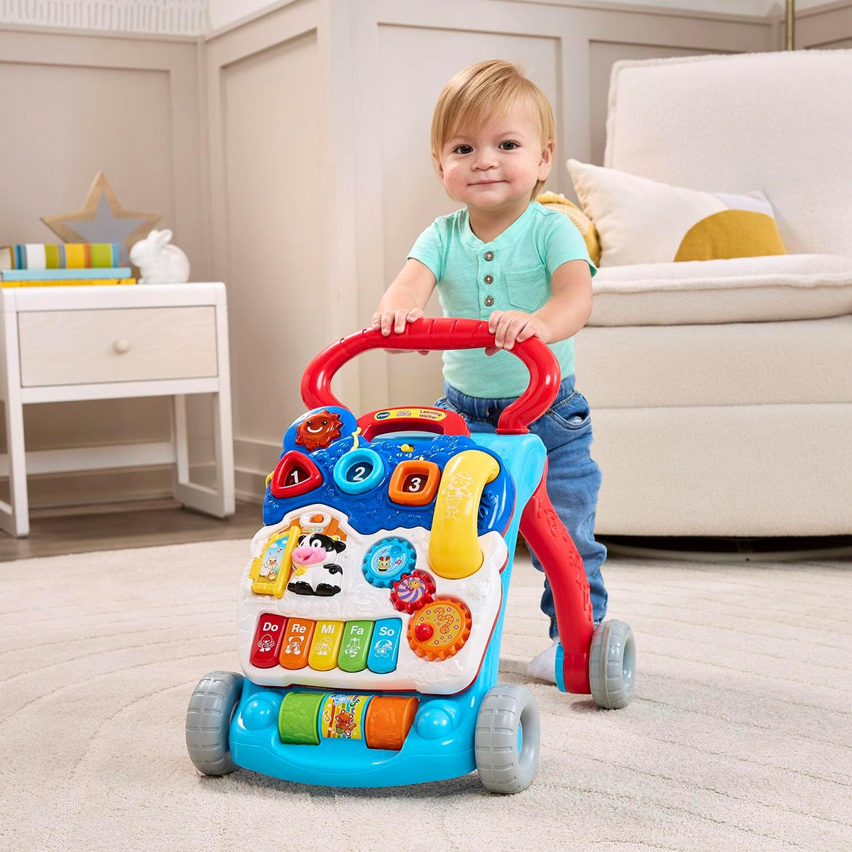VTech Sit-to-Stand Learning Walker (Frustration Free Packaging), Blue
