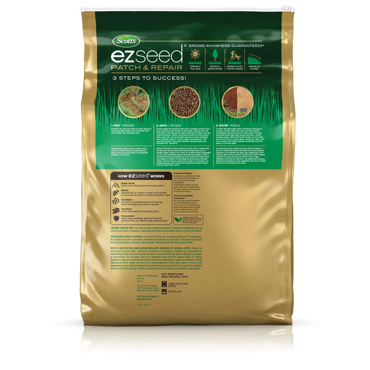 Scotts EZ Seed Patch & Repair Sun and Shade, 10 lbs. Father Jim Norris notebooks